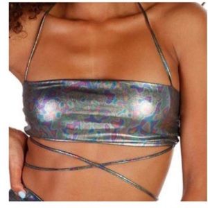 iHeartRaves wrap bralette